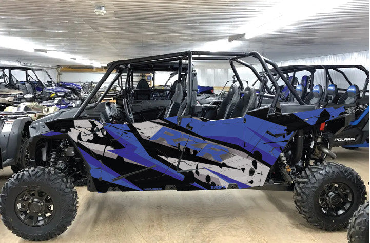 2020 - 2023 Polaris RZR  XP 1000 4 Door  Graphics Kit D39-7 Blue