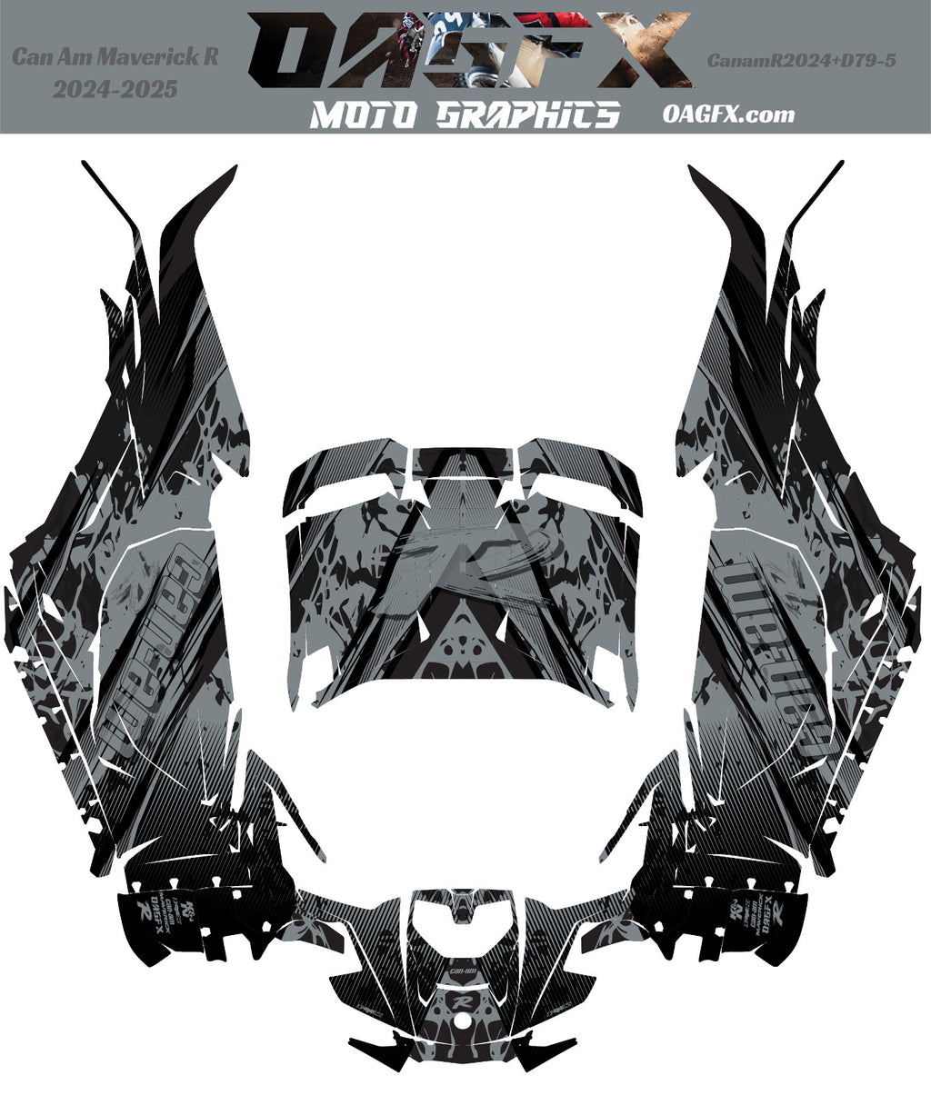 2024-2025 Can Am Maverick R RS Graphics Kit  Pro Edition D79-5 OAGFX Racing