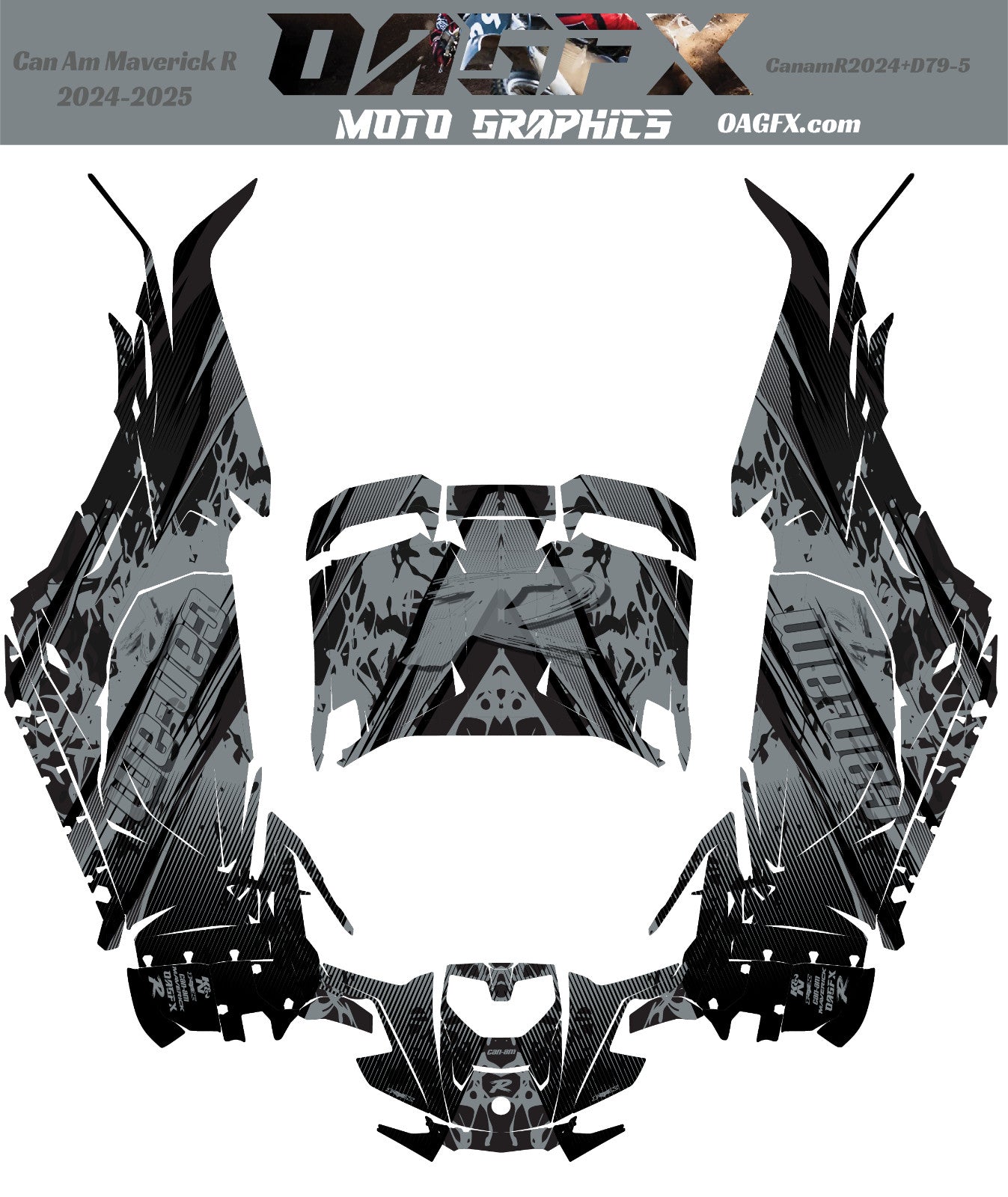 2024-2025 Can Am Maverick R RS Graphics Kit  Pro Edition D79-5 OAGFX Racing