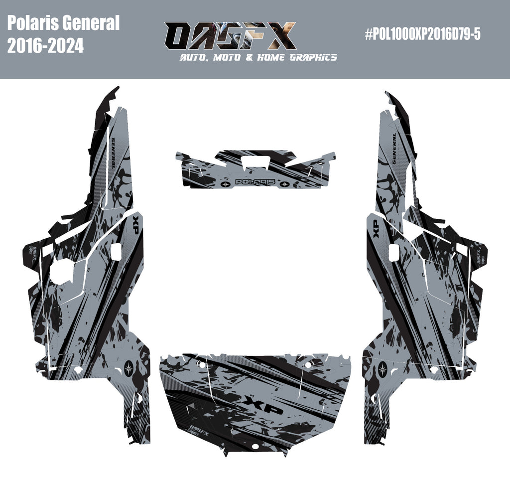 2020-2025 Polaris General XP 1000 Graphics Kit D79-5