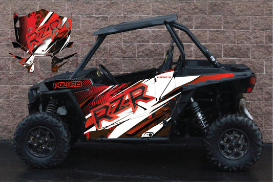 2014 - 2018 Polaris RZR XP 1000 Graphics Kit D35-2 Red