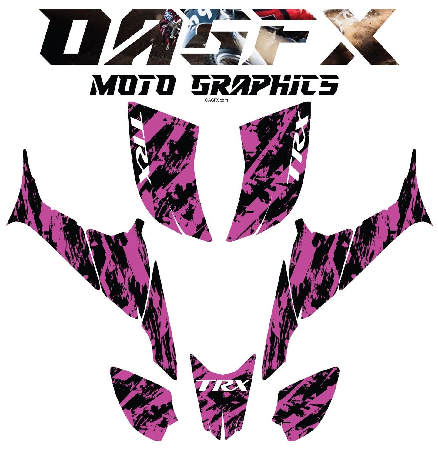 2007-2018 Honda TRX 90 Graphics Kit - Pro Ed D41-2 Purple