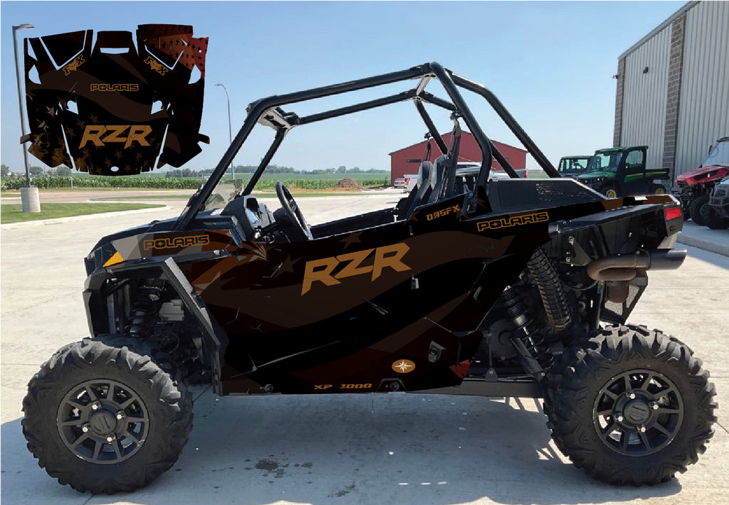 2019 - 2023 Polaris RZR XP 1000 Graphics Kit D69-2 USA Stealth