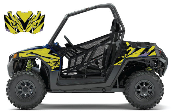 2008 - 2018 Polaris RZR 570 UTV Graphics Kit D39-4 Red