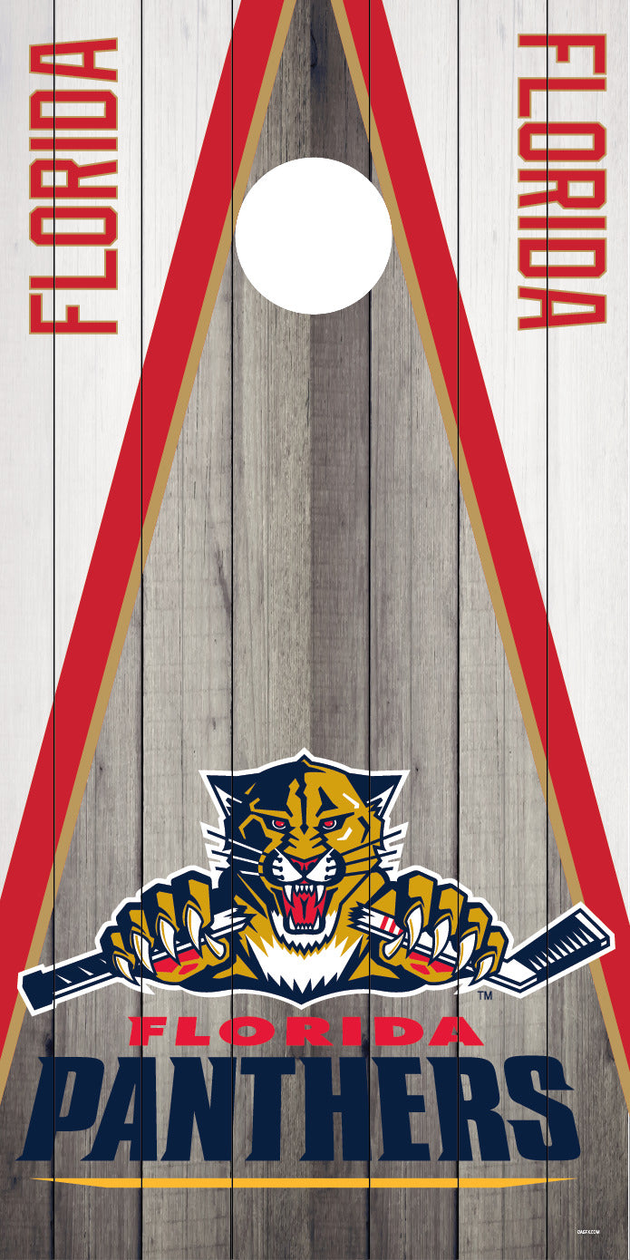Corn Hole Board Wrap - Florida Panthers Set Cornhole Skin D3