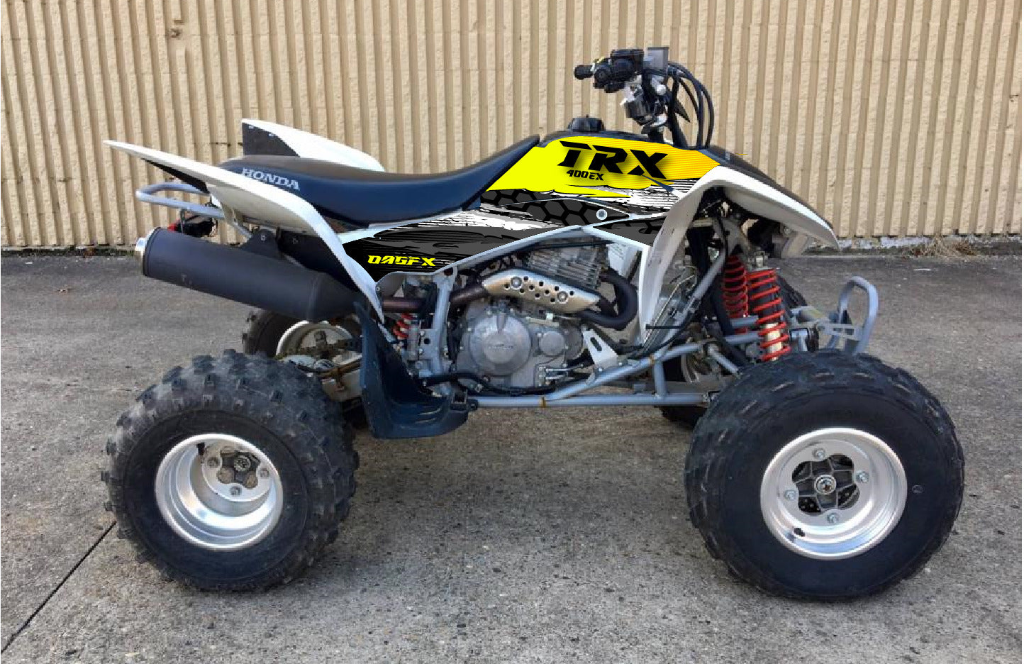 2008 - 2018 Honda TRX 400 EX Graphics Kit - Pro Ed D49-2 Yellow