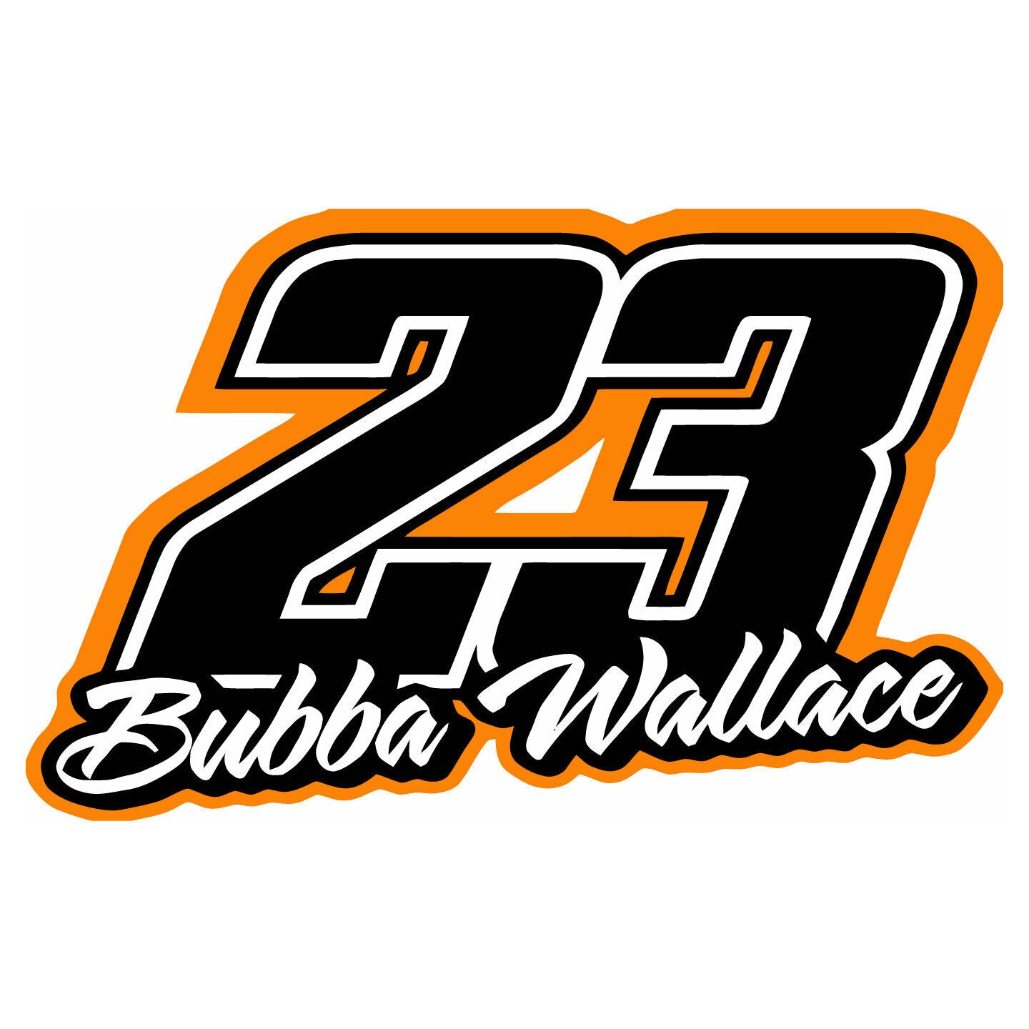 NASCAR #23 Bubba Wallace  Decal  ~  Vinyl Car Wall Sticker D2