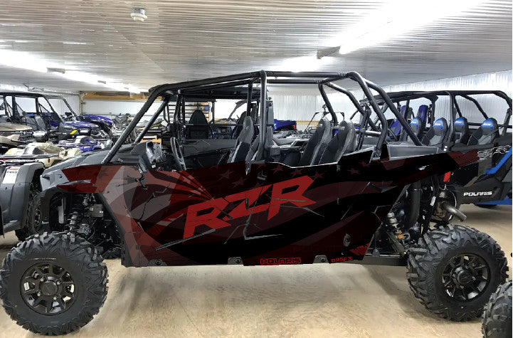 2020 - 2023 Polaris RZR  XP 1000 4 Door  Graphics Kit D69-3 Flag
