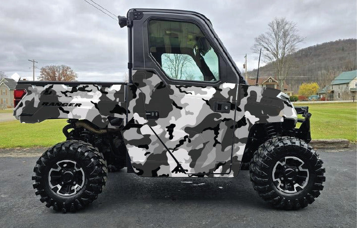 2018 - 2024 Polaris Ranger 1000 Graphics Kit D54-1 Grey Camo