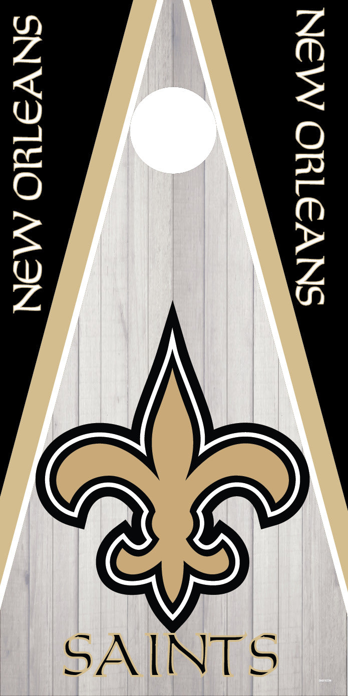Corn Hole Board Wrap Skin - New Orleans Saints Cornhole