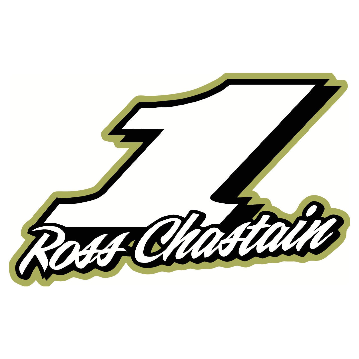 Nascar #1 Ross Chastain Decal  ~  Vinyl Car Wall Sticker - Small to XLarge D2