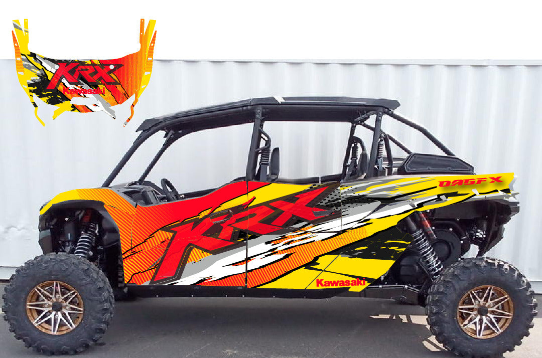 2020 - 2024 Kawasaki Teryx KRX 4 Door 1000 Graphic Kit-Pro Edition D53-3 Wild