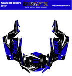 2014 + Polaris RZR 900 EPS OAGFX Graphics Kit D36-1 Blue