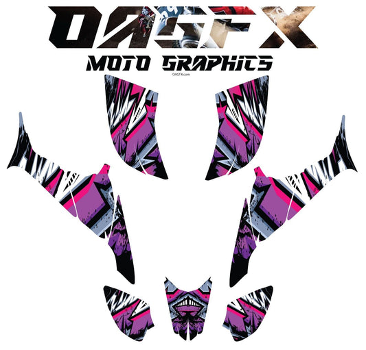 2007-2018 Honda TRX 90 Graphics Kit - Pro Ed D37-3 Purple