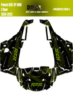 2019 - 2023 Polaris RZR XP 1000 Graphics Kit D69-3 USA