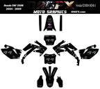 2004-2009 Honda CRF250R Graphics Kit - Pro Ed D48-3 CRF 250 Stealth