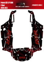 2020 - 2023 Polaris RZR  XP 1000 4 Door  Graphics Kit D69-3 Flag