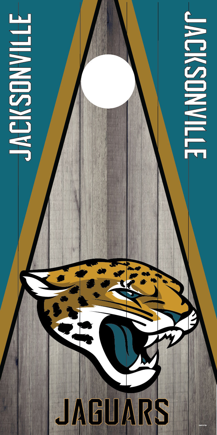 Corn Hole Board Wrap - Jacksonville Jaguars Cornhole