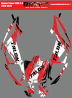 2019-2022 Honda Talon 1000R 1000X 2 Door Graphics Kit - Pro Ed D7-1 Red