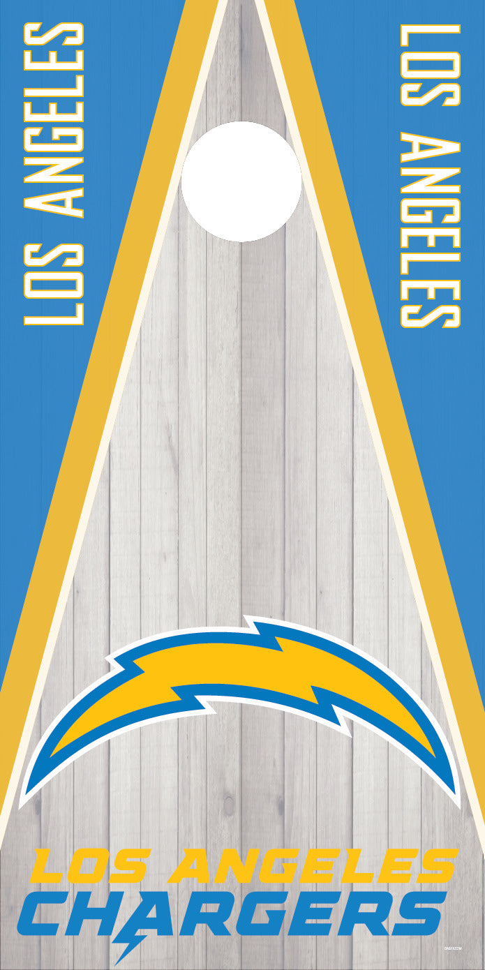 Corn Hole Board Wrap Skin - San Diego Los Angeles Chargers Cornhole