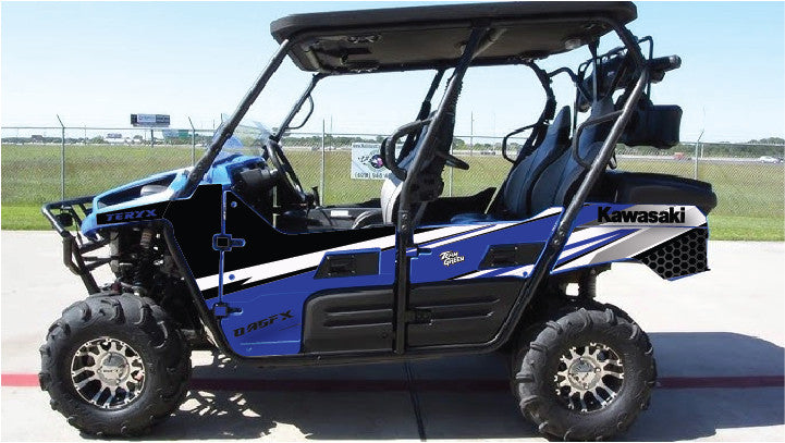 2012 -2015 Kawasaki Teryx 4 750 800 Graphic Kit Pro Edition D33-2 Blue