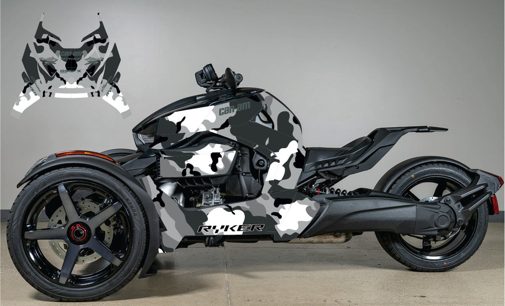 2019 - 2025 Can Am Ryker Graphics Kit  Pro Edition D54-1 Camo OAGFX Racing