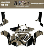 2008 - 2018 Polaris RZR 570 UTV Graphics Kit D36-5 Brown