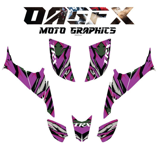 2007-2018 Honda TRX 90 Graphics Kit - Pro Ed D39-3 Purple