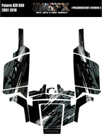 2007 - 2010 Polaris RZR 800 Graphics Kit D49-3 Dark
