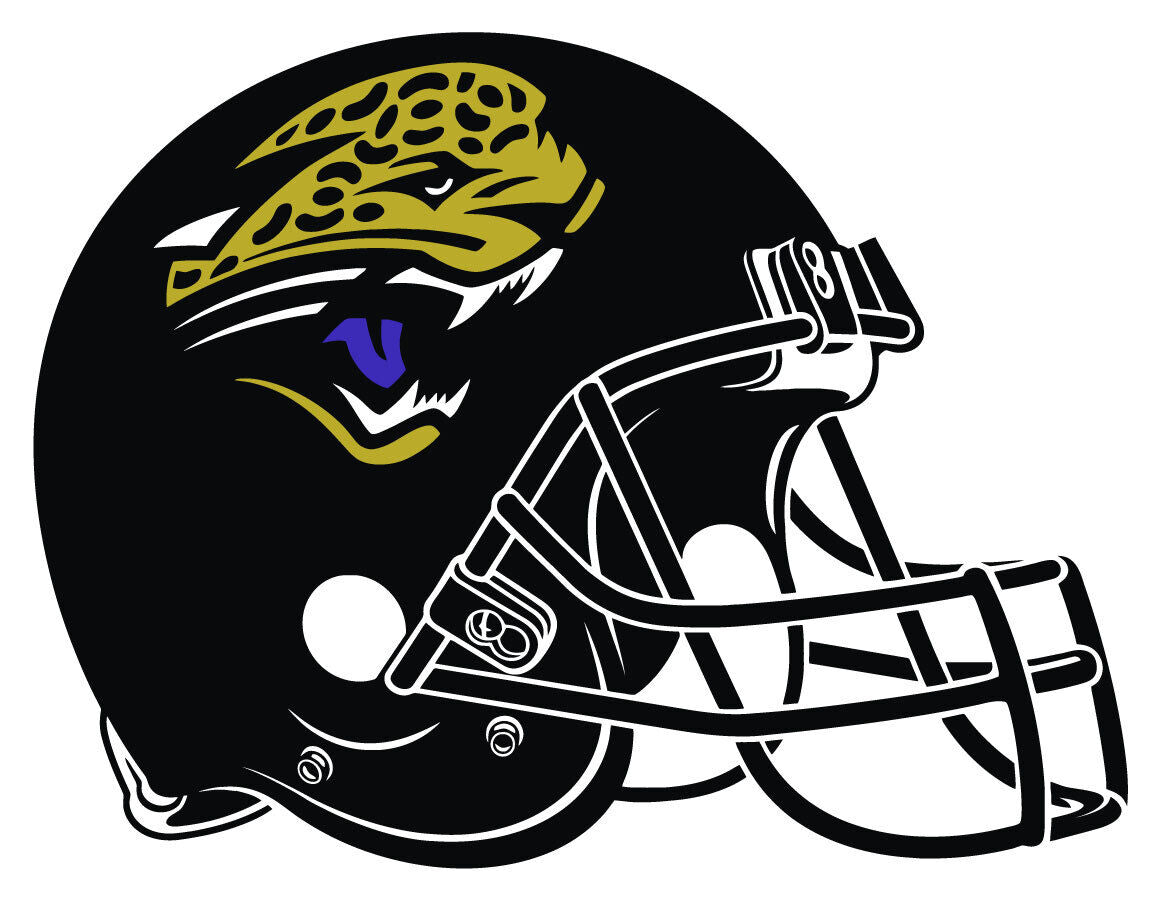 Jacksonville Jaguars Helmet Decal  ~ Vinyl Car Sticker - Wall, Cornholes Graphic