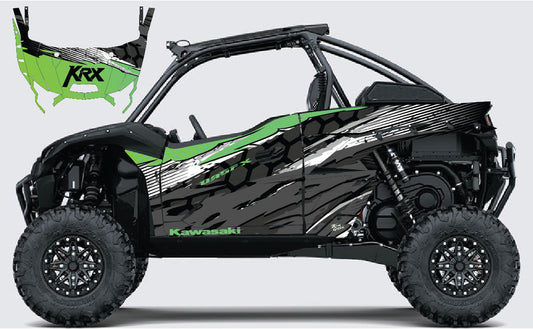 2019 - 2023 Kawasaki Teryx KRX 1000 Graphic Kit - Pro Edition D49-1 Green