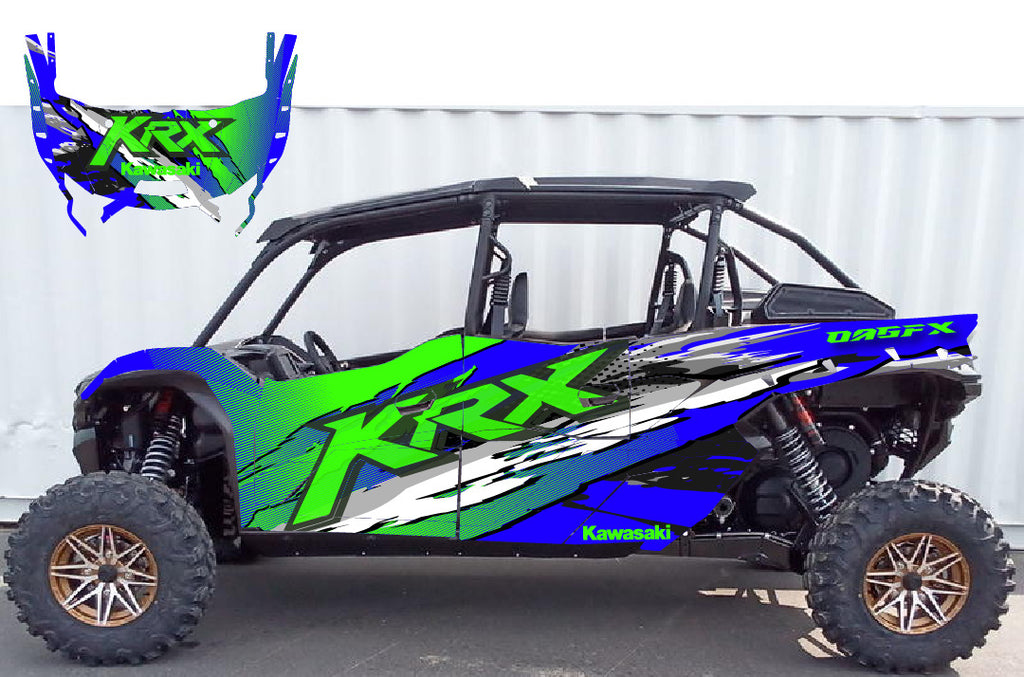 2020 - 2024 Kawasaki Teryx KRX 4 Door 1000 Graphic Kit-Pro Edition D53-2 Wild
