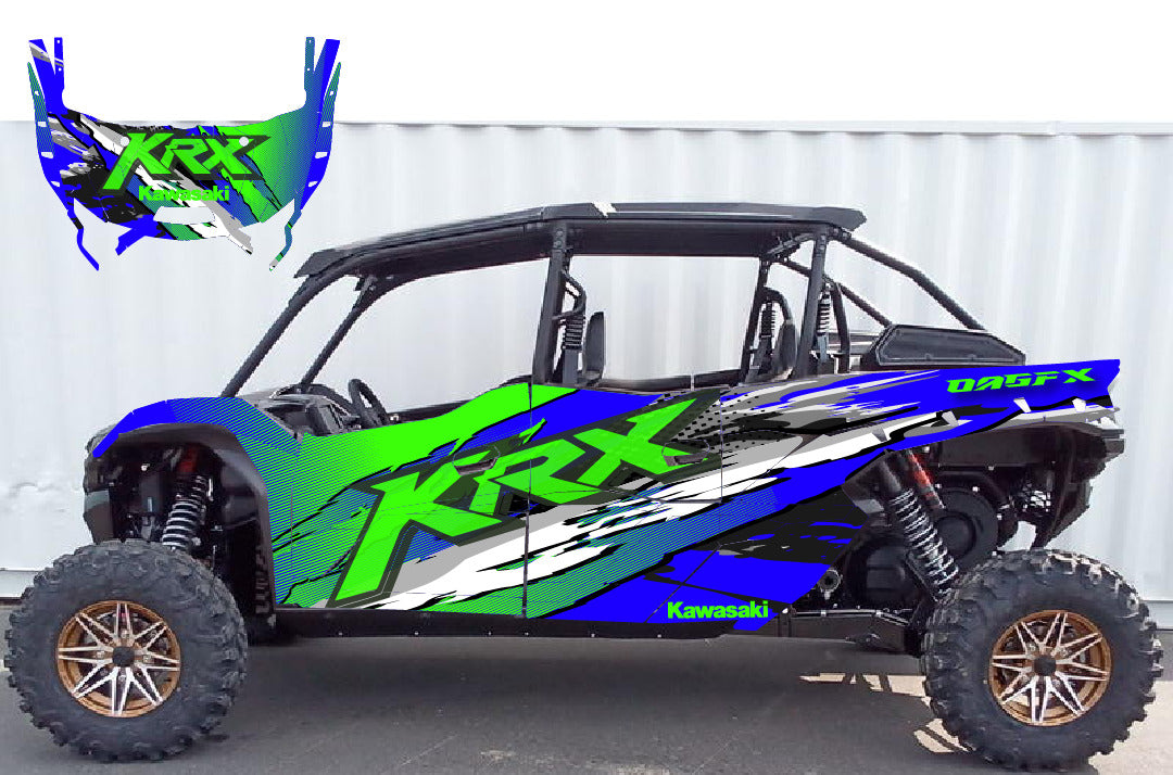 2020 - 2024 Kawasaki Teryx KRX 4 Door 1000 Graphic Kit-Pro Edition D53-2 Wild