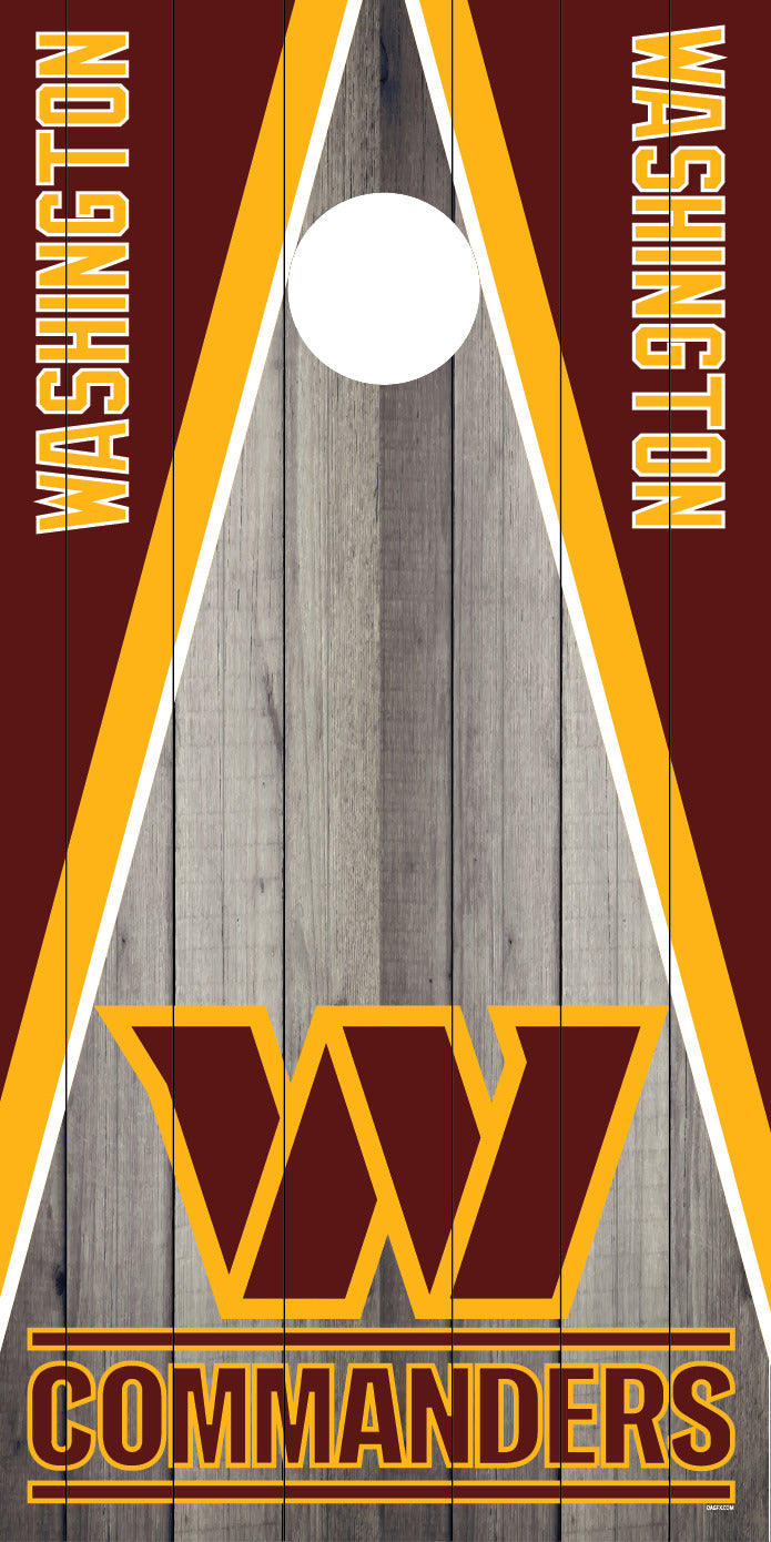 Corn Hole Board Wrap Skin - Washington Commanders Cornhole