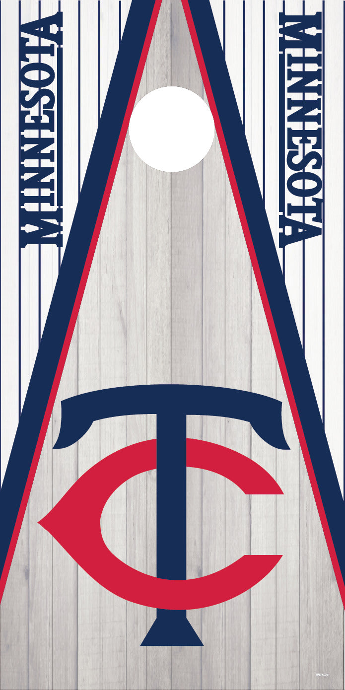 Corn Hole Board Wrap - Minnesota Twins Cornhole D2