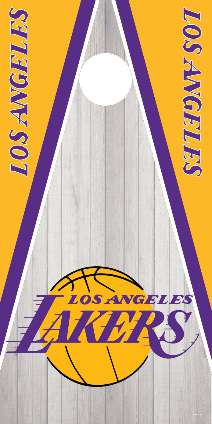 Corn Hole Board Wrap - Los Angeles Lakers Set Cornhole