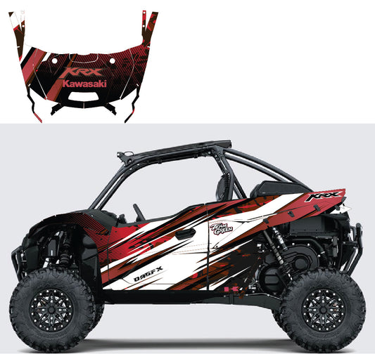 2019 - 2023 Kawasaki Teryx KRX 1000 Graphic Kit - Pro Edition D35-2 Red