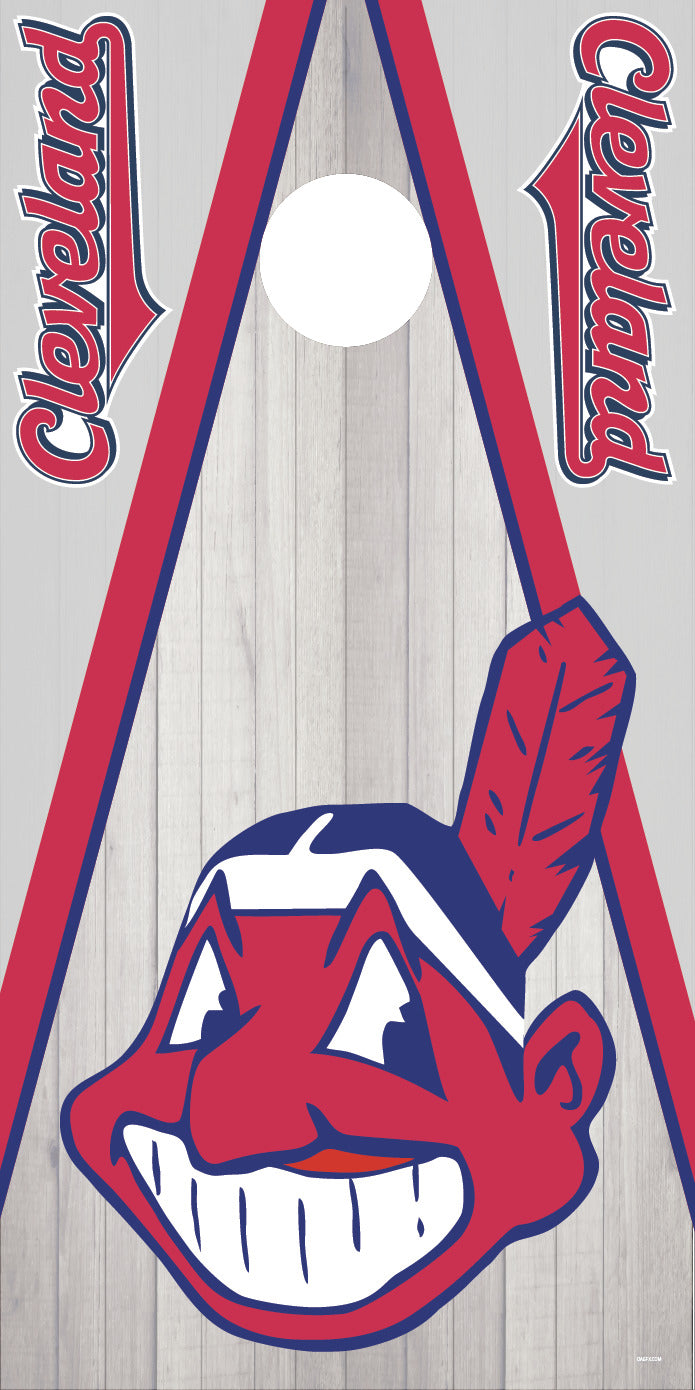 Corn Hole Board Wrap - Cleveland Indians Cornhole