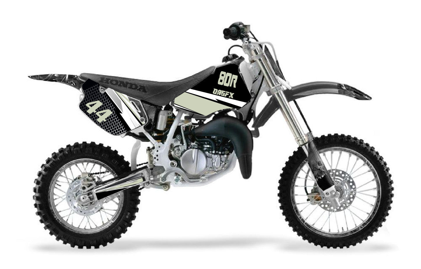 1996 - 2002 Honda CR 80  OAGFX Graphics Kit - D33-6 Grey