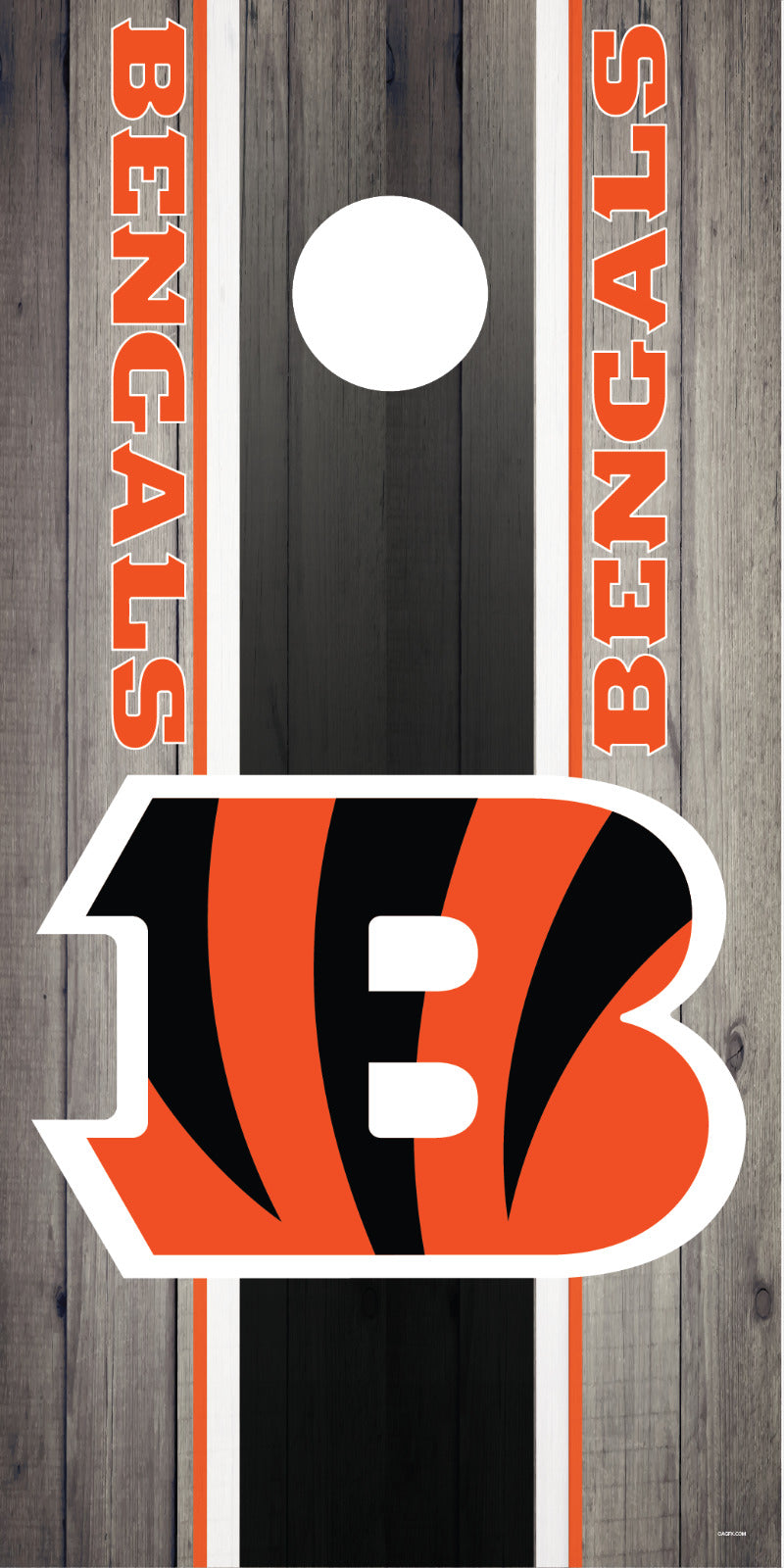 Corn Hole Board Wrap - Cincinnati Bengals D4 Set Cornhole