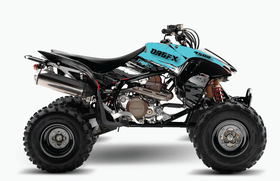 2004 - 2018 Honda TRX 450R ER Graphics Kit - Pro Ed D49-2 Teal