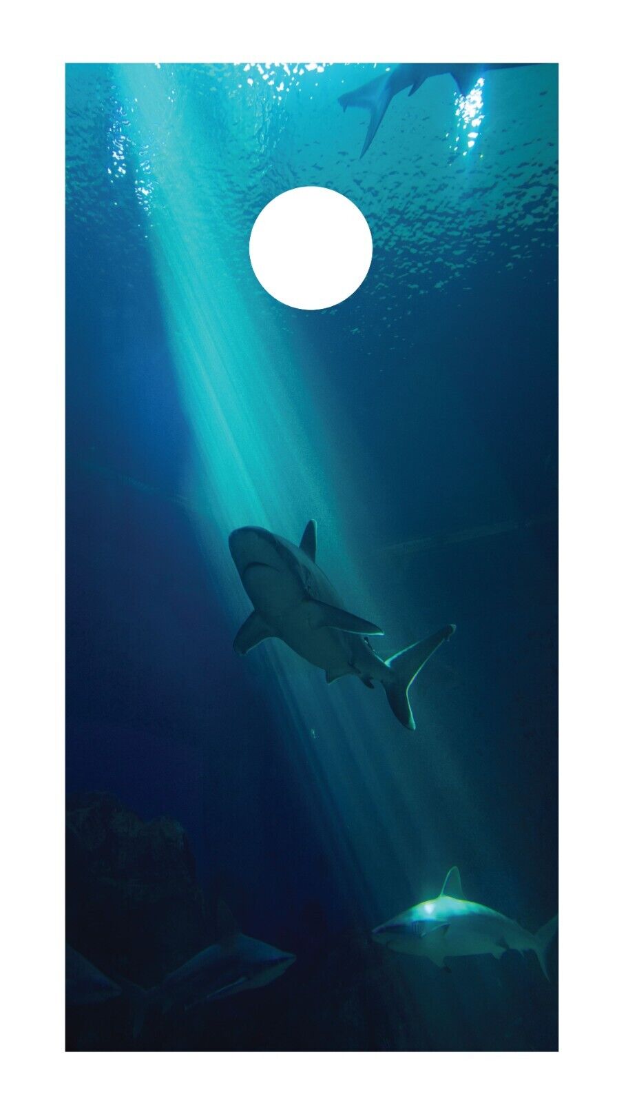 Corn Hole Board Wrap - Shark - Set Cornhole Skin