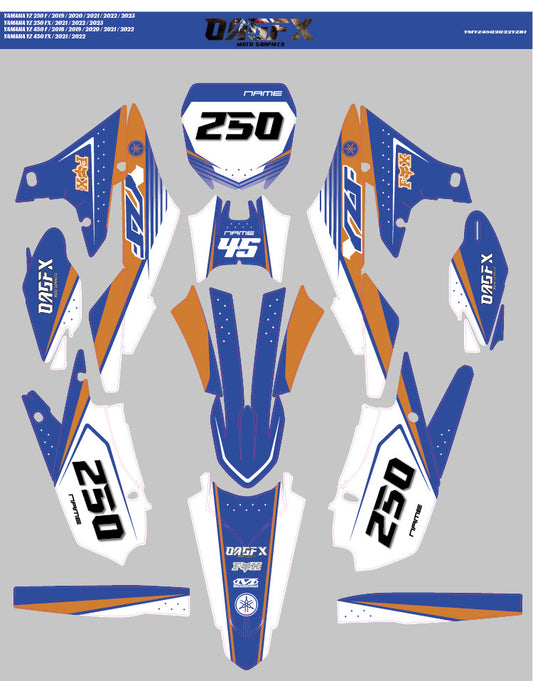 2018 - 2023 Yamaha YZ 250F and 2018 - 2022 450F Graphic Kit - Pro Ed