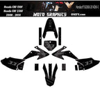 2008-2014 Honda CRF 150F 230F Graphics Kit - Pro Ed D69-3 USA Flag Stealth