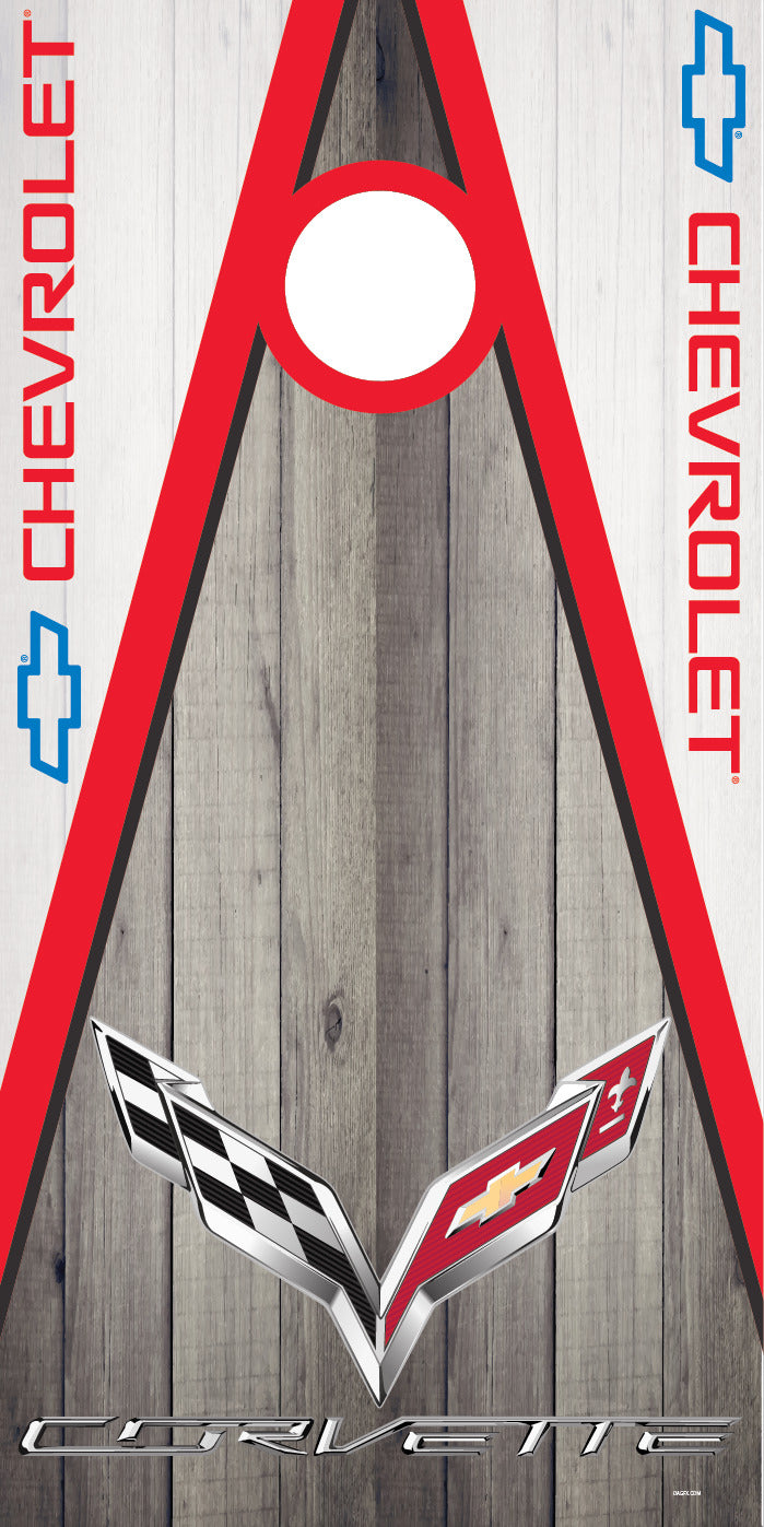 Corn Hole Board Wrap - Corvette Cornhole Skin