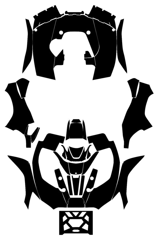 Vector  template for  Kawasaki Brute Force 750 2012-2022 real 1:1 motocross AI