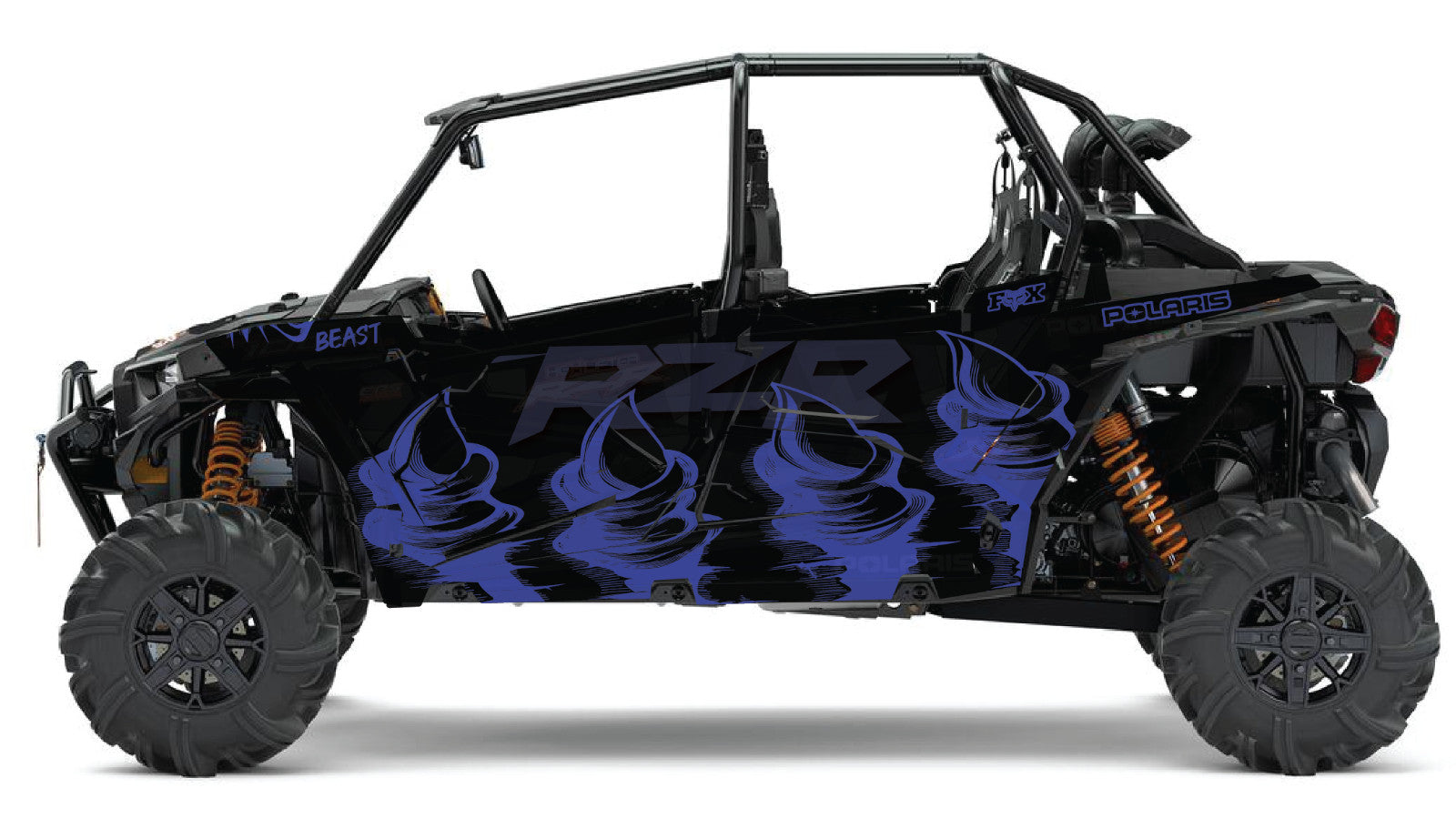 2019 - 2022 Polaris RZR Turbo S Velocity 4 Door  Graphics Kit DB-4 Beast