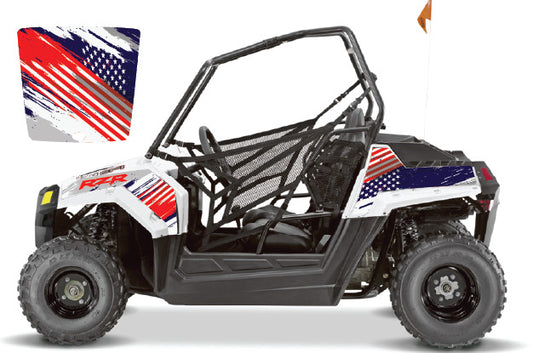 2009 - 2018 Polaris RZR 170 UTV Graphics Kit D38-1 American Flag