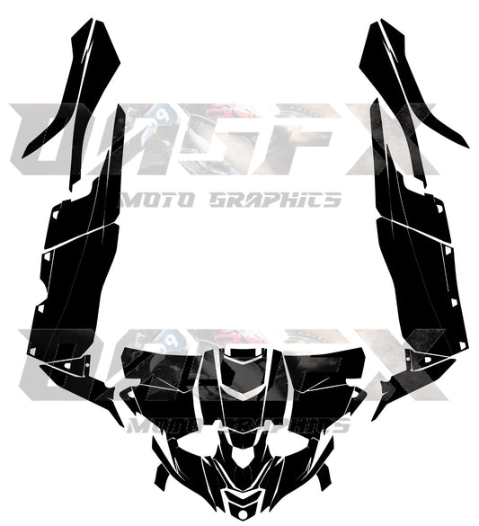 2019-2022 Yamaha YXZ 1000 Vector  Design Template With Pre-made design