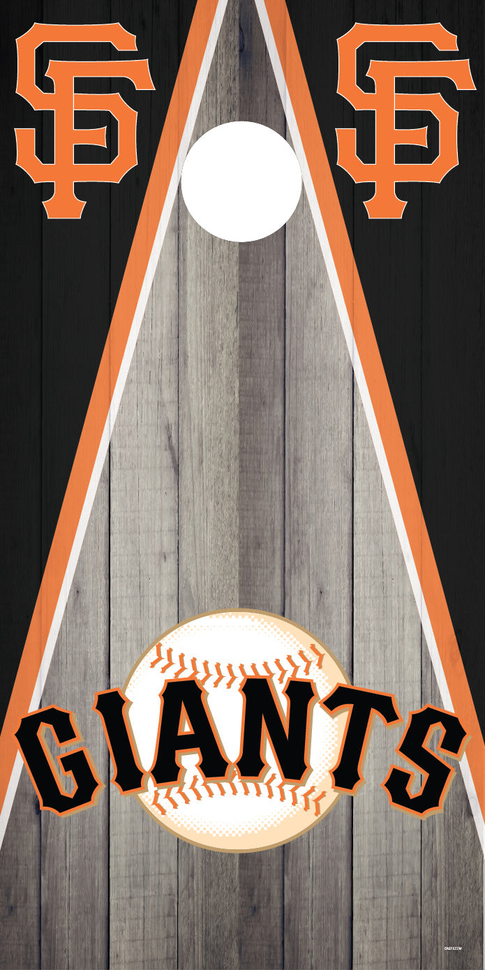 Corn Hole Board Wrap - San Francisco Giants Set Cornhole